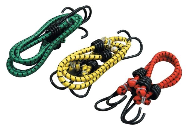 High Strength Stretchable Elastic Rope/Bungee (Pack of 3 Ropes)