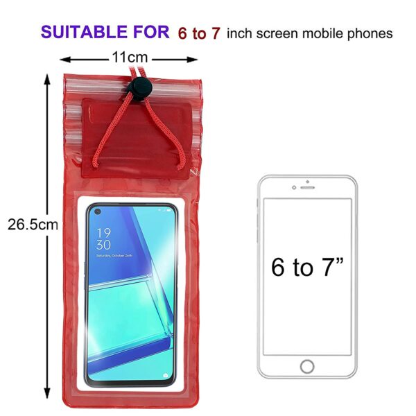 Waterproof Sealed Mobile Pouch PVC Transparent Rain Protection Mobile Cover