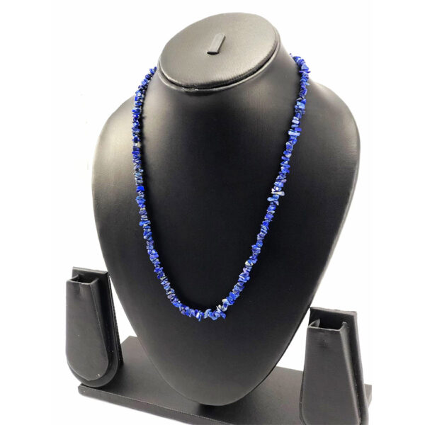 LAPIZ LAZULI UNCUT SHAPE NECKLACE