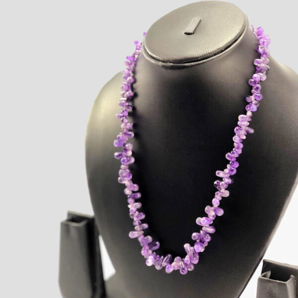 African Amethyst Tear Drops Shape Stone