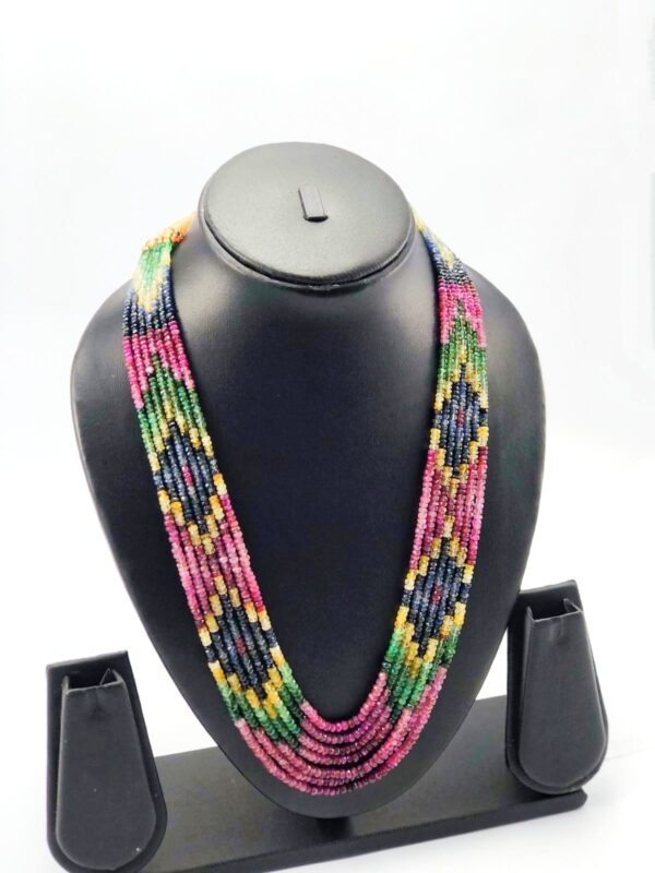 7 LAYER MULTI COLOUR DESIGN NECKLACE