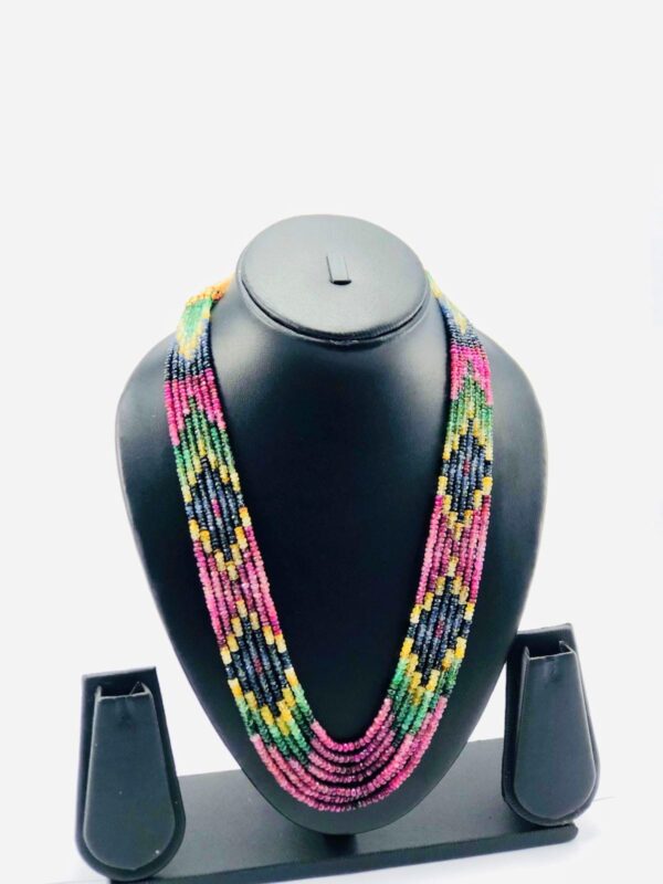 7 LAYER MULTI COLOUR DESIGN NECKLACE