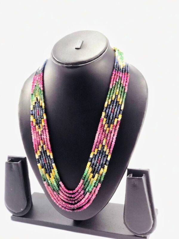 7 LAYER MULTI COLOUR DESIGN NECKLACE