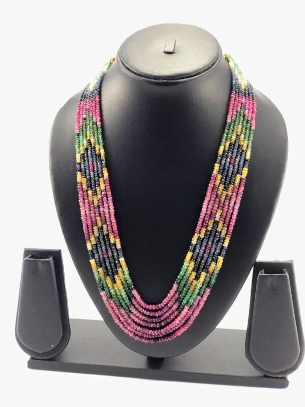 7 LAYER MULTI COLOUR DESIGN NECKLACE