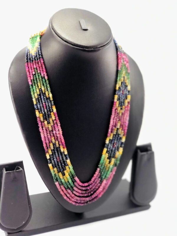 7 LAYER MULTI COLOUR DESIGN NECKLACE