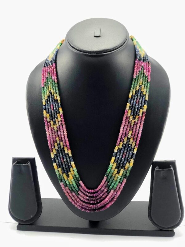 7 LAYER MULTI COLOUR DESIGN NECKLACE